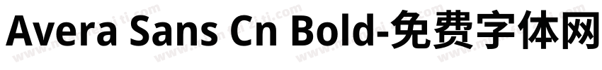 Avera Sans Cn Bold字体转换